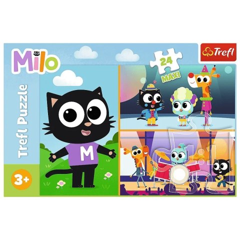 Puzzle 24 elementy MAXI Przygody małego kotka Milo Puzzle 24 elementy MAXI Przygody małego kotka Milo
