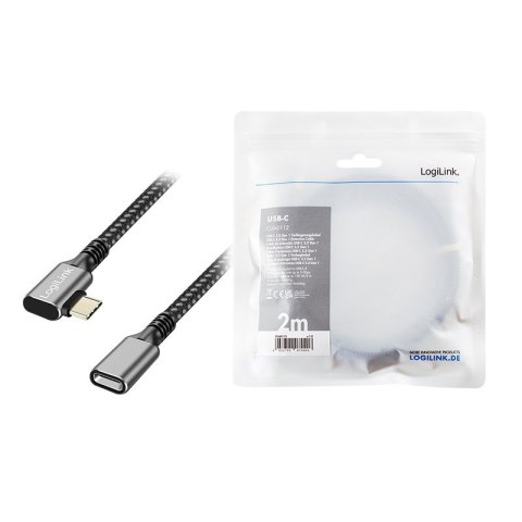 Kabel USB3.2 Gen1 TypeC do USB-C/F, PD, 2m Kabel USB3.2 Gen1 TypeC do USB-C/F, PD, 2m