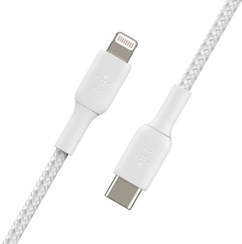 Kabel Braided USB-C Lightning 1m biały Kabel Braided USB-C Lightning 1m biały