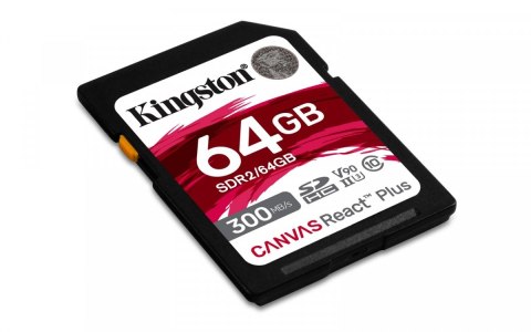 Karta pamięci SD 64GB Canvas React Plus 300/260 UHS-II U3 Karta pamięci SD 64GB Canvas React Plus 300/260 UHS-II U3
