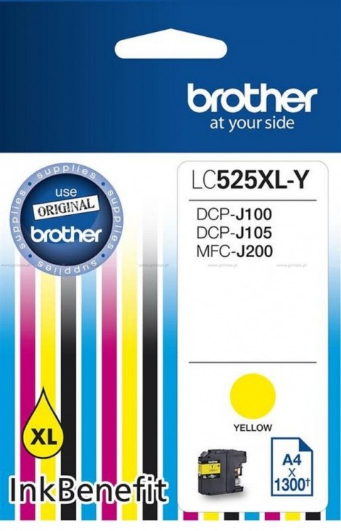 Tusz LC525XLY YELL 1300 do DCP-J100 DCP-J105 Tusz LC525XLY YELL 1300 do DCP-J100 DCP-J105