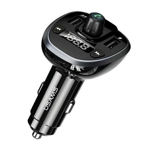 Zestaw głośnomówiący C21 z transmiterem FM MP3 Bluetooth 2xUSB 3,4A Zestaw głośnomówiący C21 z transmiterem FM MP3 Bluetooth 2xUSB 3,4A