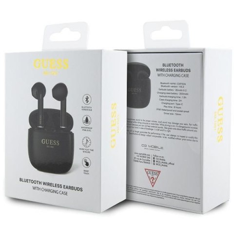 Słuchawki Bluetooth TWS GUTWST26PSK Czarne Słuchawki Bluetooth TWS GUTWST26PSK Czarne