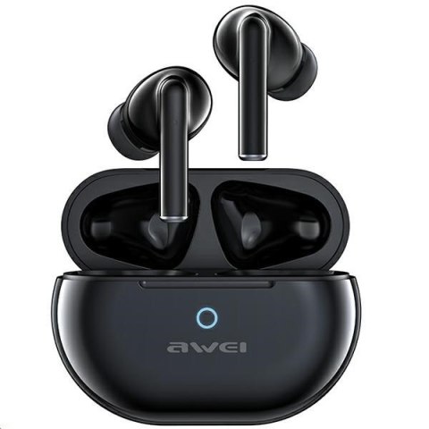 Słuchawki stereo Bluetooth T61 TWS Czarne Słuchawki stereo Bluetooth T61 TWS Czarne