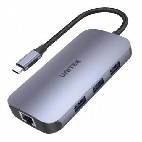 HUB USB-C 9w1, USB-C, HDMI 2.0, RJ45, PD 100W, czytnik SD; D1071A HUB USB-C 9w1, USB-C, HDMI 2.0, RJ45, PD 100W, czytnik SD; D1071A