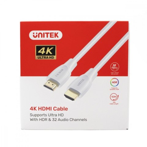 Kabel HDMI 2.0 4K 60Hz; 1m; biały; C11090AWH03-1M Kabel HDMI 2.0 4K 60Hz; 1m; biały; C11090AWH03-1M