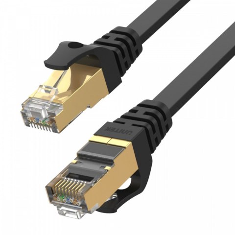 Patchcord CAT.7 SSTP (8P8C) RJ45; 3m; płaski; C1897BK-3M Patchcord CAT.7 SSTP (8P8C) RJ45; 3m; płaski; C1897BK-3M
