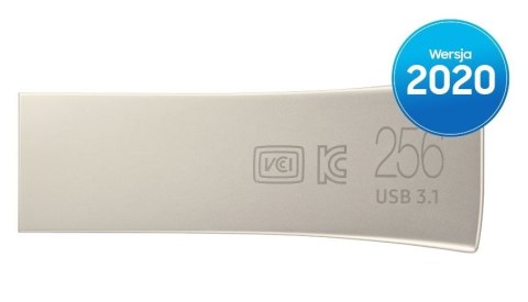 Pendrive BAR Plus USB3.1 256 GB Champaign Silver Pendrive BAR Plus USB3.1 256 GB Champaign Silver