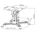 Uchwyt do projektora MC-582 sufitowy 12cm 20kg