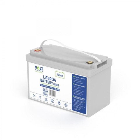 AKUMULATOR VOLT POLSKA LITOWO-ŻELAZOWO-FOSFORANOWY LiFePO4 12V 100Ah 100A AKUMULATOR VOLT POLSKA LITOWO-ŻELAZOWO-FOSFORANOWY LiFePO4 12V 100Ah 100A