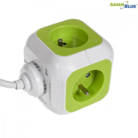 MagicCube poczwórne gniazdko prądowe, 2 wejścia usb 1,4m GB118 MagicCube poczwórne gniazdko prądowe, 2 wejścia usb 1,4m GB118