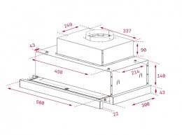 Okap teleskopowy CNL 6815 Plus