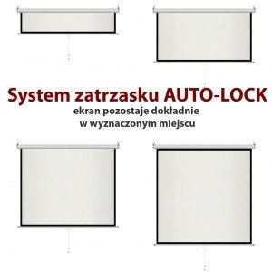 Ekran ręczny półautomat 4:3 120" 244x183cm MS-120 4:3 Ekran ręczny półautomat 4:3 120" 244x183cm MS-120 4:3