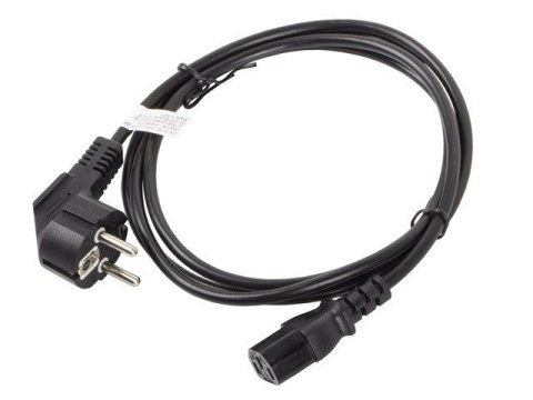 Kabel zasilający CEE 7/7 - IEC 320 C13 1.8M czarny Kabel zasilający CEE 7/7 - IEC 320 C13 1.8M czarny