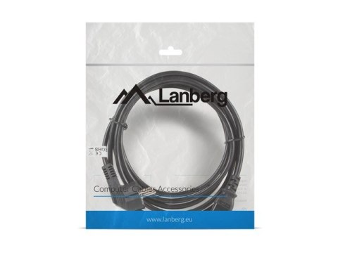 Kabel zasilający CEE 7/7 - IEC 320 C13 VDE 3M czarny Kabel zasilający CEE 7/7 - IEC 320 C13 VDE 3M czarny