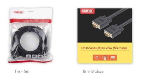 Kabel VGA PREMIUM HD15 M/M, 1.0m; Y-C511G Kabel VGA PREMIUM HD15 M/M, 1.0m; Y-C511G
