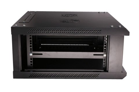 Szafka wisząca rack 4U 600x600 czarna szklane drzwi Szafka wisząca rack 4U 600x600 czarna szklane drzwi