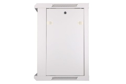 Szafka wisząca rack 12U 600x450 szara szklane drzwi Szafka wisząca rack 12U 600x450 szara szklane drzwi