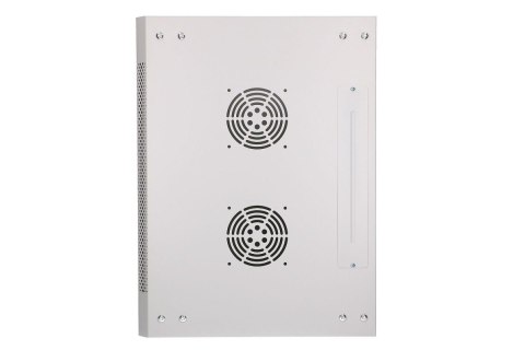 Szafka wisząca rack 12U 600x450 szara szklane drzwi Szafka wisząca rack 12U 600x450 szara szklane drzwi