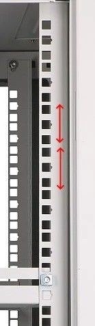 Szafka wisząca rack 12U 600x450 szara szklane drzwi Szafka wisząca rack 12U 600x450 szara szklane drzwi