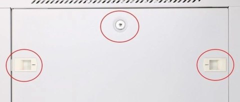 Szafka wisząca rack 9U 600x450 szara szklane drzwi Szafka wisząca rack 9U 600x450 szara szklane drzwi