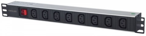 Listwa zasilająca rack 19 1U 110V-250V/10A 8 gniazd C13 kabel 2m Listwa zasilająca rack 19 1U 110V-250V/10A 8 gniazd C13 kabel 2m