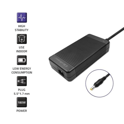 Zasilacz do Acer 180W 19.5V 9.23A 5.5x1.7 + kabel zasilający Zasilacz do Acer 180W 19.5V 9.23A 5.5x1.7 + kabel zasilający