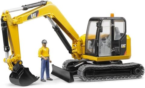 Minikoparka CAT z figurka robotnika Minikoparka CAT z figurka robotnika