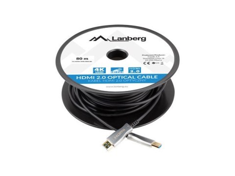 Kabel HDMI M/M v2.0 CA-HDMI-20FB-0800-BK 80m czarny Kabel HDMI M/M v2.0 CA-HDMI-20FB-0800-BK 80m czarny