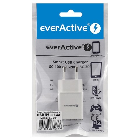 Ładowarka sieciowa 1xUSB 2,4A, 12W Ładowarka sieciowa 1xUSB 2,4A, 12W
