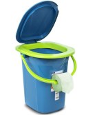 Toaleta turystyczna GB320BL morski-limonka