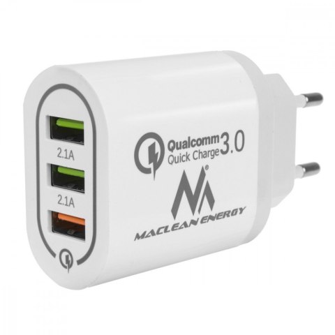 Ładowarka sieciowa QC 3xUSB MCE479W Ładowarka sieciowa QC 3xUSB MCE479W