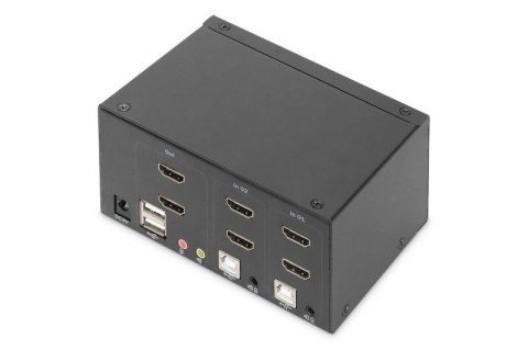Przełącznik KVM 2 portowy HDMI, Dual Display, 4K 30Hz Przełącznik KVM 2 portowy HDMI, Dual Display, 4K 30Hz