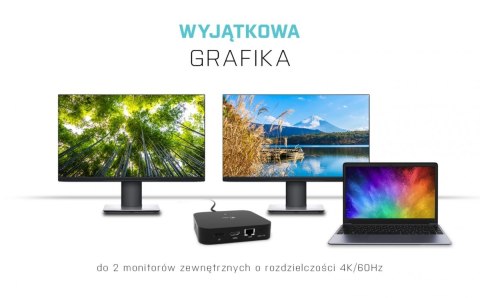 Stacja dokująca USB-C HDMI Docking Station with PD 112W Stacja dokująca USB-C HDMI Docking Station with PD 112W