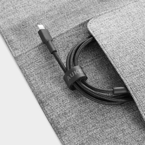 CB-CL02 Black nylonowy kabel Lightning-USB C | USB Power Delivery USB-PD | 1.2m | certyfikat MFi Apple CB-CL02 Black nylonowy kabel Lightning-USB C | USB Power Delivery USB-PD | 1.2m | certyfikat MFi Apple