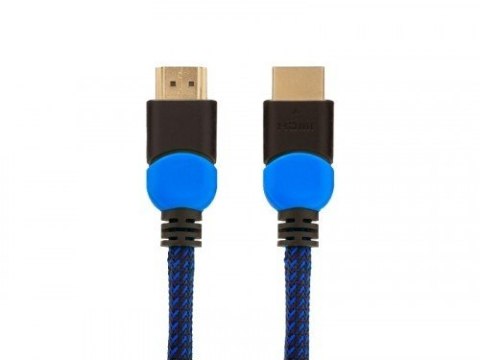 Kabel HDMI 2.0 niebiesko-czarny 1,8m, GCL-02 Kabel HDMI 2.0 niebiesko-czarny 1,8m, GCL-02