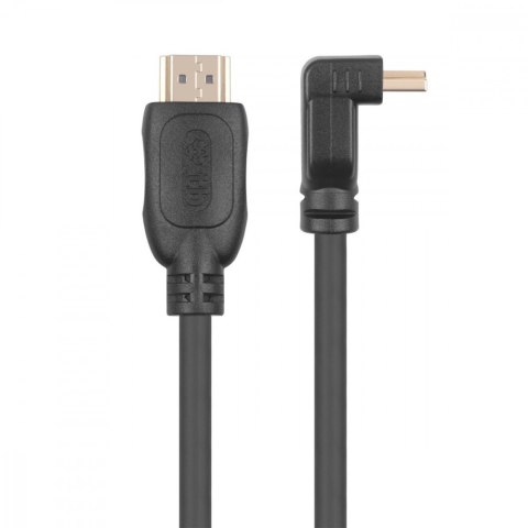 Kabel HDMI v 2.0 pozłacany 1.8 m kątowy Kabel HDMI v 2.0 pozłacany 1.8 m kątowy