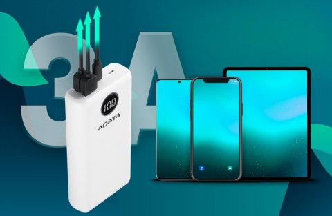 Powerbank P20000QCD 20000mAh Biały QC/PD Powerbank P20000QCD 20000mAh Biały QC/PD