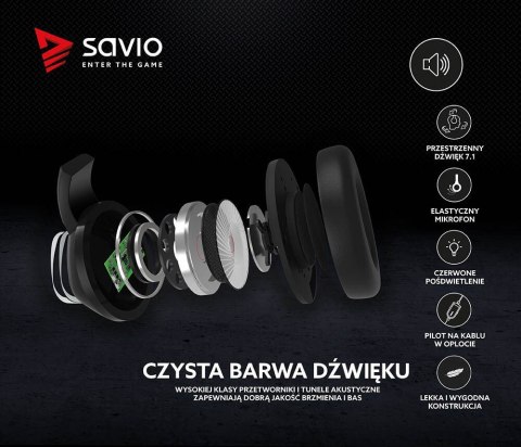 Słuchawki gamingowe z mikrofonem Vertigo Słuchawki gamingowe z mikrofonem Vertigo