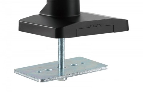 Ramię biurkowe podwójne z zaciskiem, 2xLCD, max. 35", max. obciążenie 2x15kg, ze sprężyną gazową Ramię biurkowe podwójne z zaciskiem, 2xLCD, max. 35", max. obciążenie 2x15kg, ze sprężyną gazową