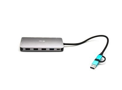 Stacja dokująca USB 3.0/USB-C/Thunderbolt 3x Display Metal Nano Dock LAN +Power Delivery 100W Stacja dokująca USB 3.0/USB-C/Thunderbolt 3x Display Metal Nano Dock LAN +Power Delivery 100W