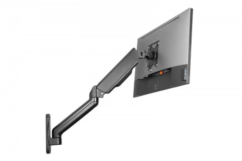 Uchwyt ścienny pojedynczy, 1xLCD, max. 32", max. obciążenie 9kg, ze sprężyną gazową, obrotowy Uchwyt ścienny pojedynczy, 1xLCD, max. 32", max. obciążenie 9kg, ze sprężyną gazową, obrotowy