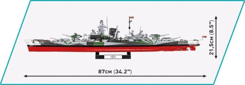Klocki Historical Collection Battleship Tirpitz 2810 elementów Klocki Historical Collection Battleship Tirpitz 2810 elementów