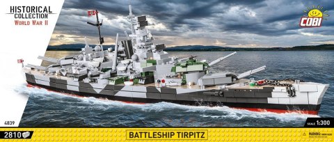 Klocki Historical Collection Battleship Tirpitz 2810 elementów Klocki Historical Collection Battleship Tirpitz 2810 elementów