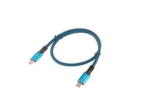 Kabel USB-C M/M USB4 0.5m 100W 8K 60HZ czarno-niebieski Kabel USB-C M/M USB4 0.5m 100W 8K 60HZ czarno-niebieski