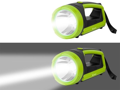 Latarka szperacz 3600 mAh zielona z power bankiem Latarka szperacz 3600 mAh zielona z power bankiem