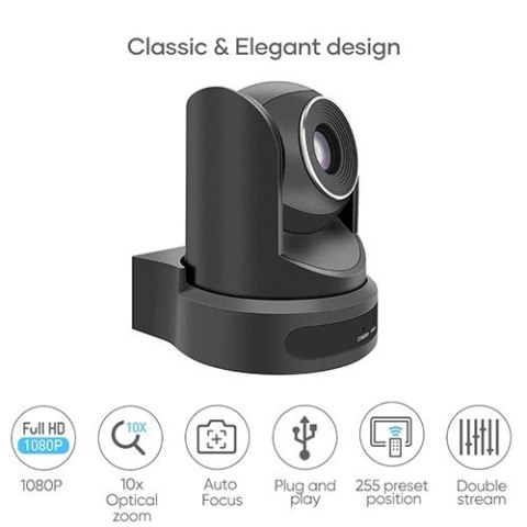 RC20 - Kamera 1080p PTZ USB 1080p Wideokonferencje - 10x zoom optyczny RC20 - Kamera 1080p PTZ USB 1080p Wideokonferencje - 10x zoom optyczny
