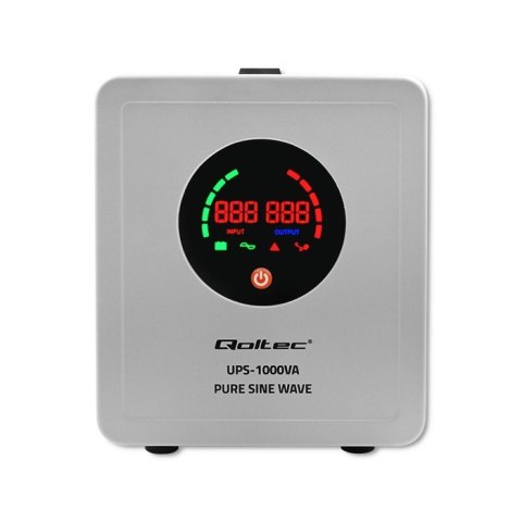 Zasilacz awaryjny Pure Sine Wave UPS | 1000VA | 700W | Szary Zasilacz awaryjny Pure Sine Wave UPS | 1000VA | 700W | Szary