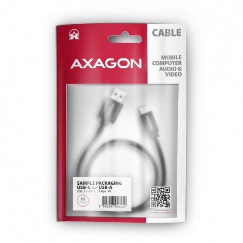 BUCM3-AM20AB Kabel USB-C - USB-A 3.2 Gen 1, 2m, 3A, ALU, oplot, czarny BUCM3-AM20AB Kabel USB-C - USB-A 3.2 Gen 1, 2m, 3A, ALU, oplot, czarny