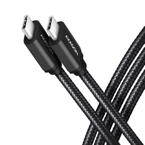 BUCM3-CM20AB Kabel USB-C - USB-C 3.2 Gen 1, 2m, PD 60W, 3A, ALU, oplot, czarny BUCM3-CM20AB Kabel USB-C - USB-C 3.2 Gen 1, 2m, PD 60W, 3A, ALU, oplot, czarny